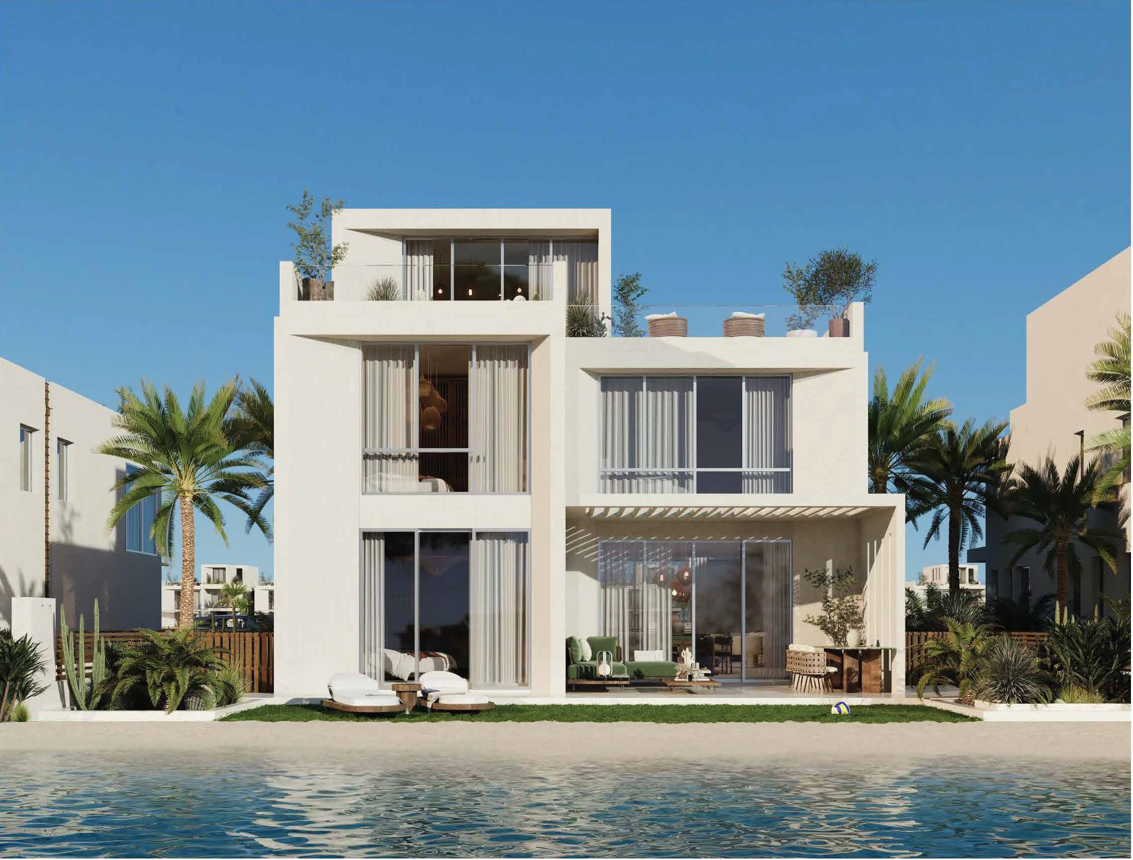 Three-Story Beachfront Villa - Mar Bay